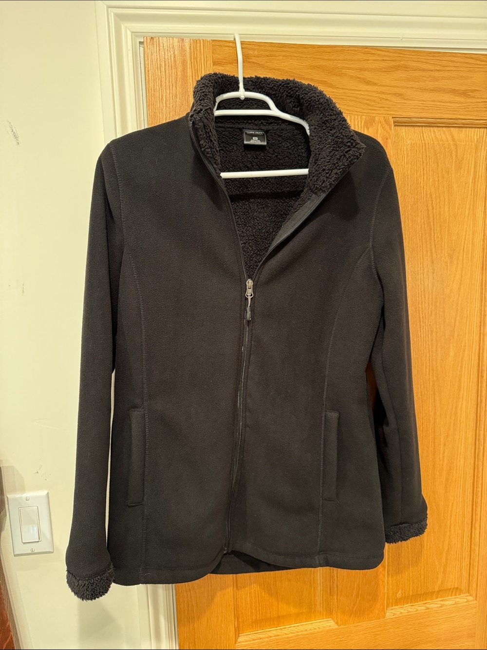 32 Degrees Black Fleece Zip-Up